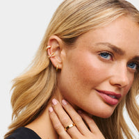 Spotlight Pavé Ear Cuff Stack (Gold)