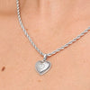 Entwine Heart Necklace (Silver)