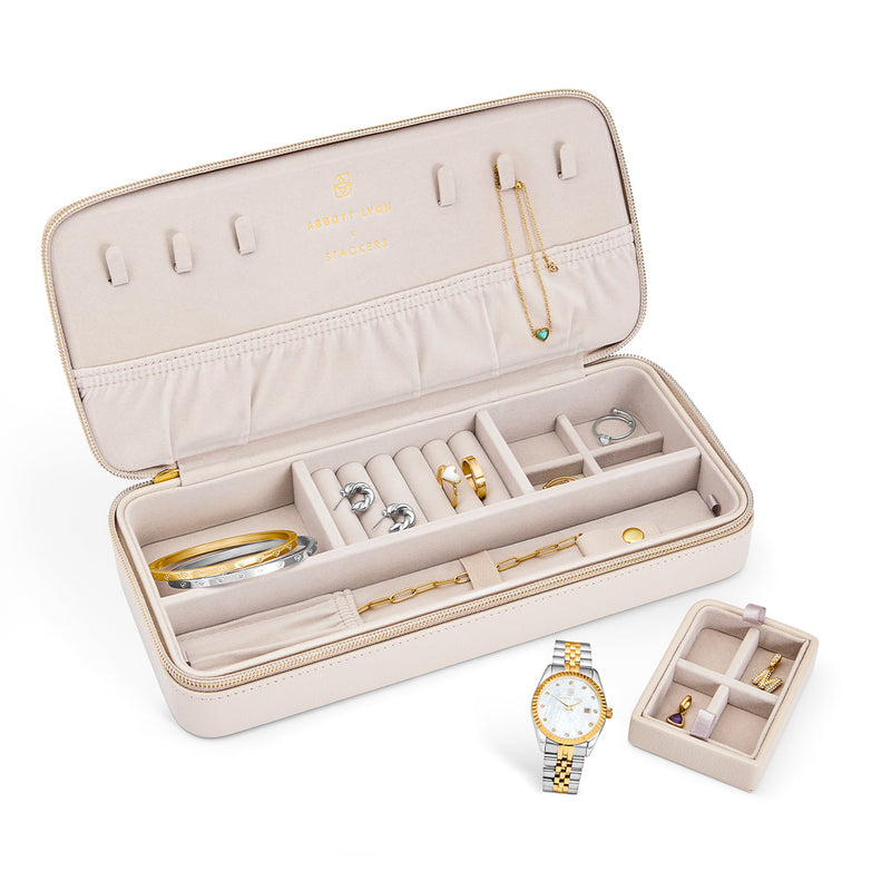 Stackers x Abbott Lyon Oatmeal Sleek Jewelry Box
