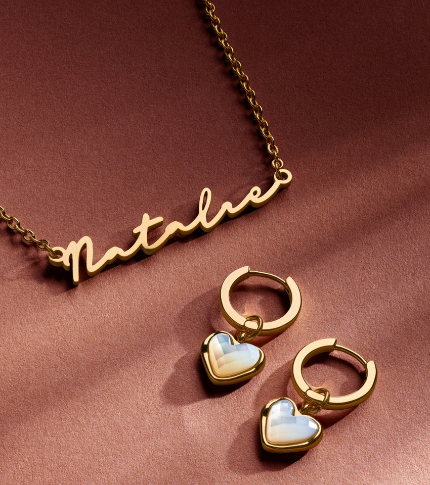 Signature Name Necklace (Gold)