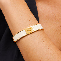 Icon Initial Bangle (Gold)