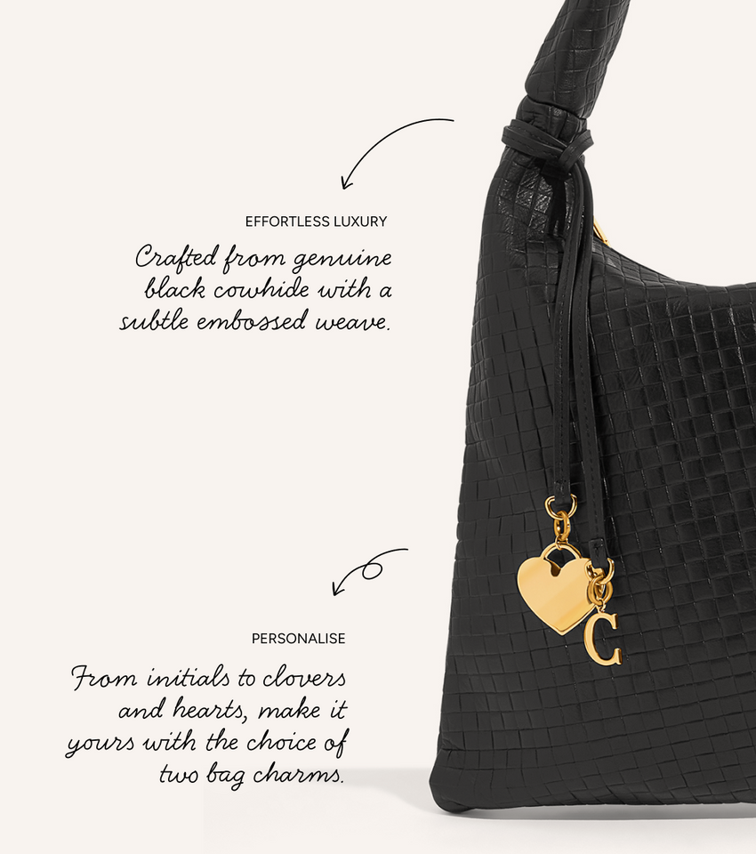 Milan Leather Bag (Black)