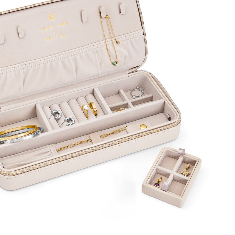 Stackers x Abbott Lyon Oatmeal Sleek Jewelry Box