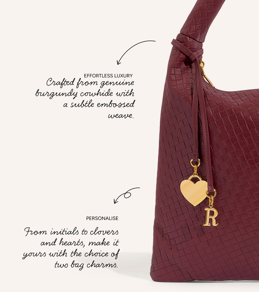 Milan Leather Bag (Burgundy)
