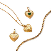 Entwine Heart Necklace (Gold)