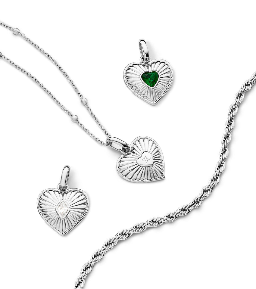 Entwine Heart Pendant (Silver)