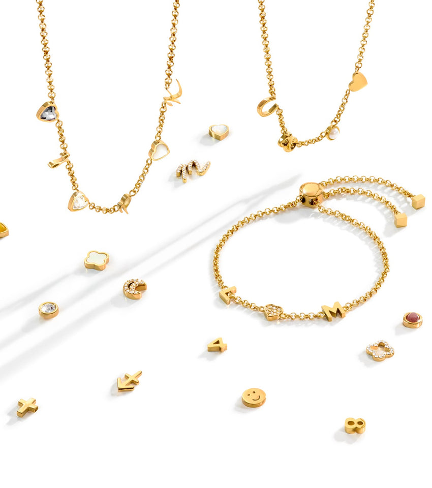 Made Mine Charm Necklace (Gold)