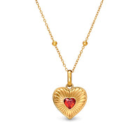 Entwine Custom Heart Necklace (Gold)