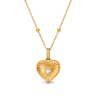 Entwine Heart Necklace (Gold)