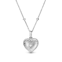 Entwine Heart Necklace (Silver)