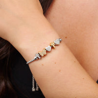 Moon and Back Moon Bracelet Charm (Silver)