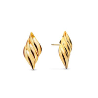 As You Are Wave Stud Earrings (Gold)