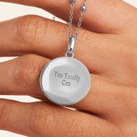 Custom Zodiac Coin Necklace (Silver)