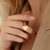 Heart Token Necklace (Gold)