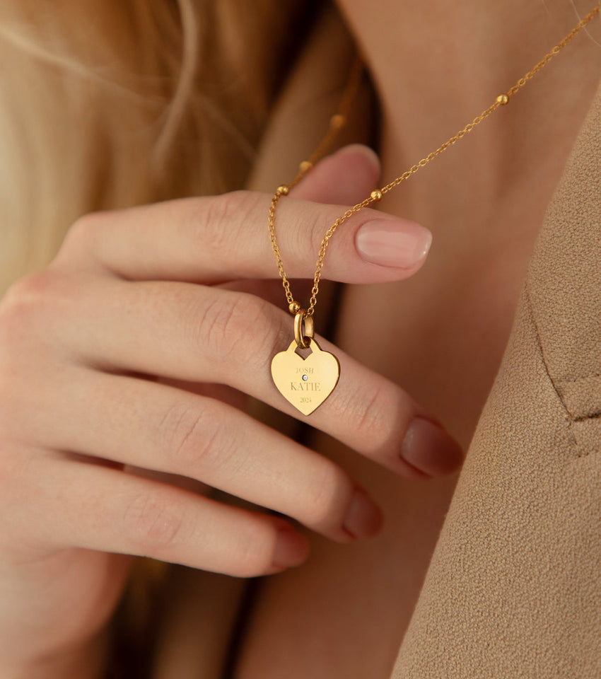 Heart Token Necklace (Gold)