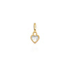 Advent Mini Heart Birthstone Charm (Gold)