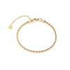 Small Rope Chain Bracelet (Gold)