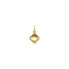 Faceted Birthstone Clover Pendant (Gold)