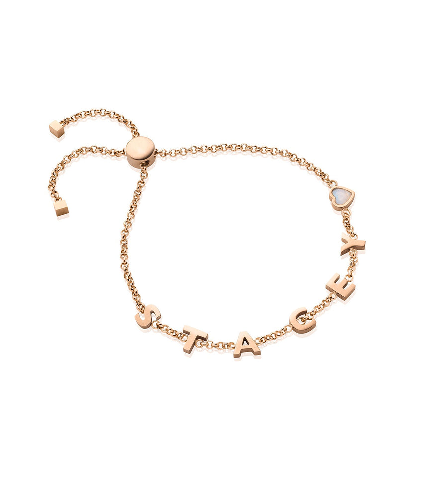 Custom Name Bracelet (Rose Gold)