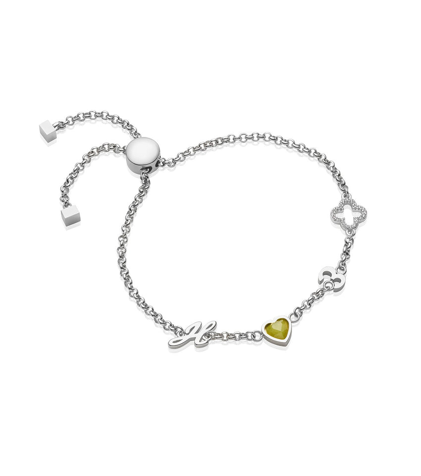 Tiffany & Co. Silver bracelet with letter charms