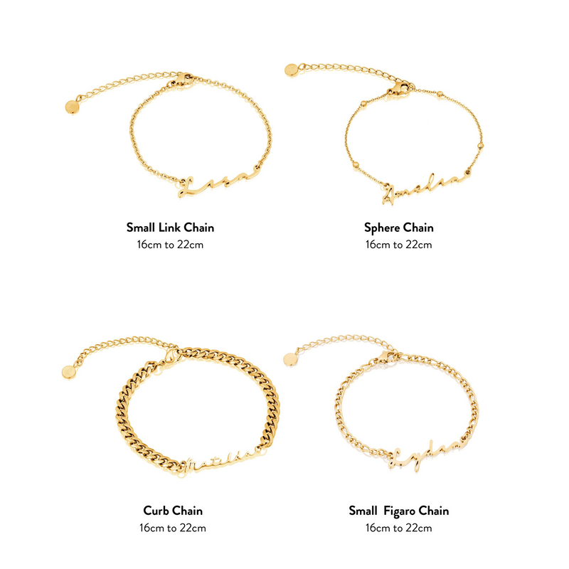 Signature Name Bracelet (Gold)