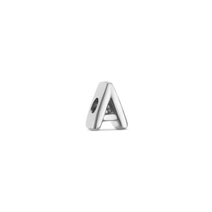 Bubble Initial Bracelet Charm (Silver)