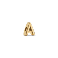 Bubble Initial Bracelet Charm (Gold)