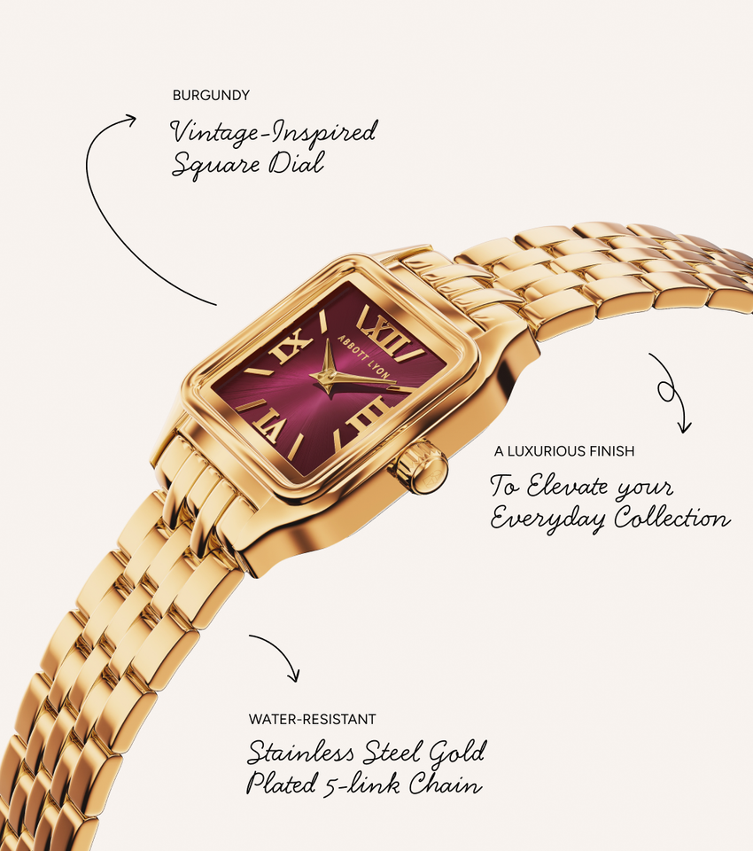 Essence Watch & Crystal Bracelet Set (Gold)