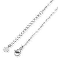 Hanging Disc Necklace (Silver)