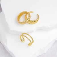 Chunky Croissant Ring (Gold)