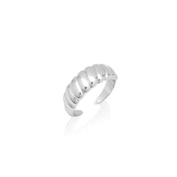 Chunky Croissant Ring (Silver)