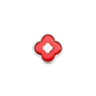 Red Clover Charms (Silver) - Clover
