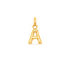 Mini Molten Initial Pendant (Gold)