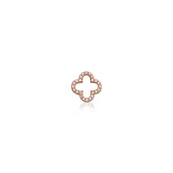 Made Mine Charms - Crystal Clover Charm (Rose Gold)