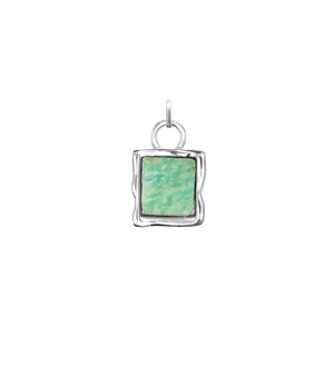 Molten Amazonite Charm (Silver)