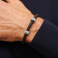 Varsity Font Initial Bead (Silver)