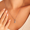Bubble Initial Necklace (Silver)