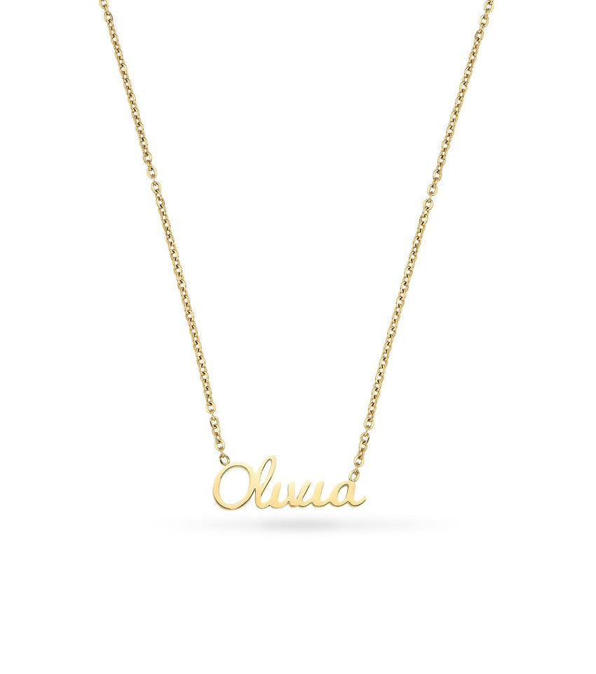 Cursive Name Necklace (Gold)