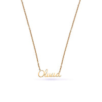 Cursive Name Necklace (Rose Gold)