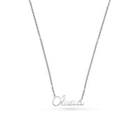 Cursive Name Necklace (Silver)