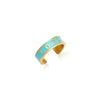 Custom Name Color Enamel Ring (Gold)