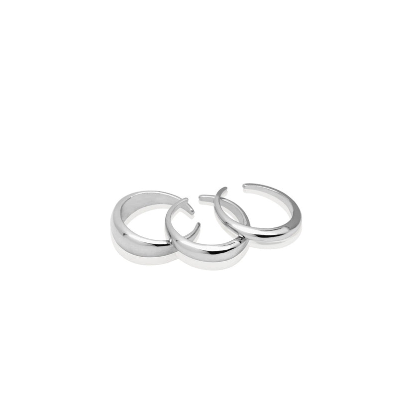 Domed Ring Stack (Silver)
