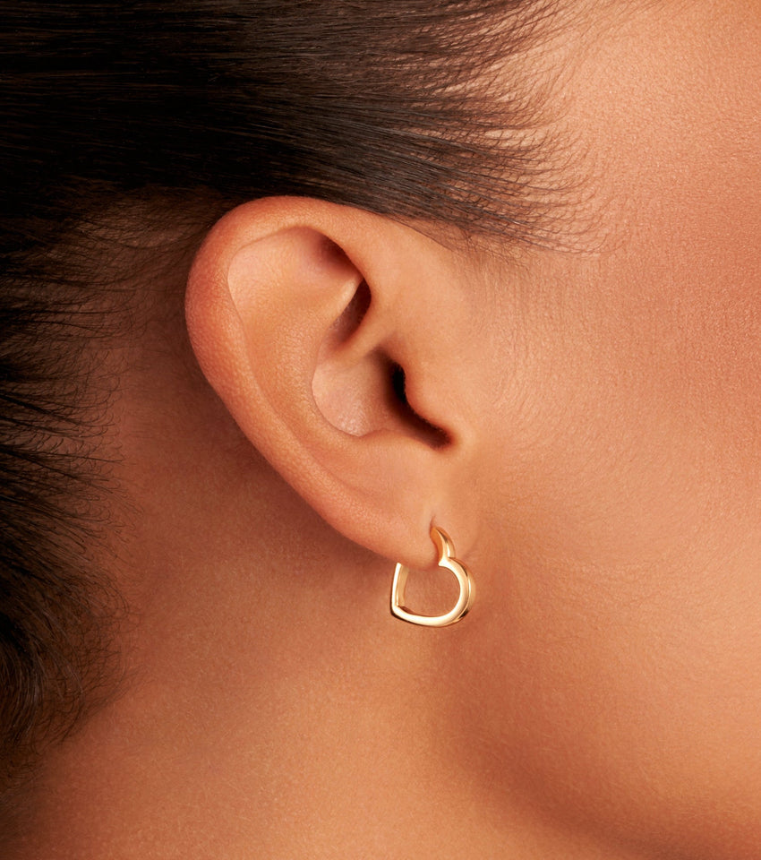 Young Love Hoop Earrings (Gold)