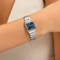 Essence 23mm Navy Watch (Silver)