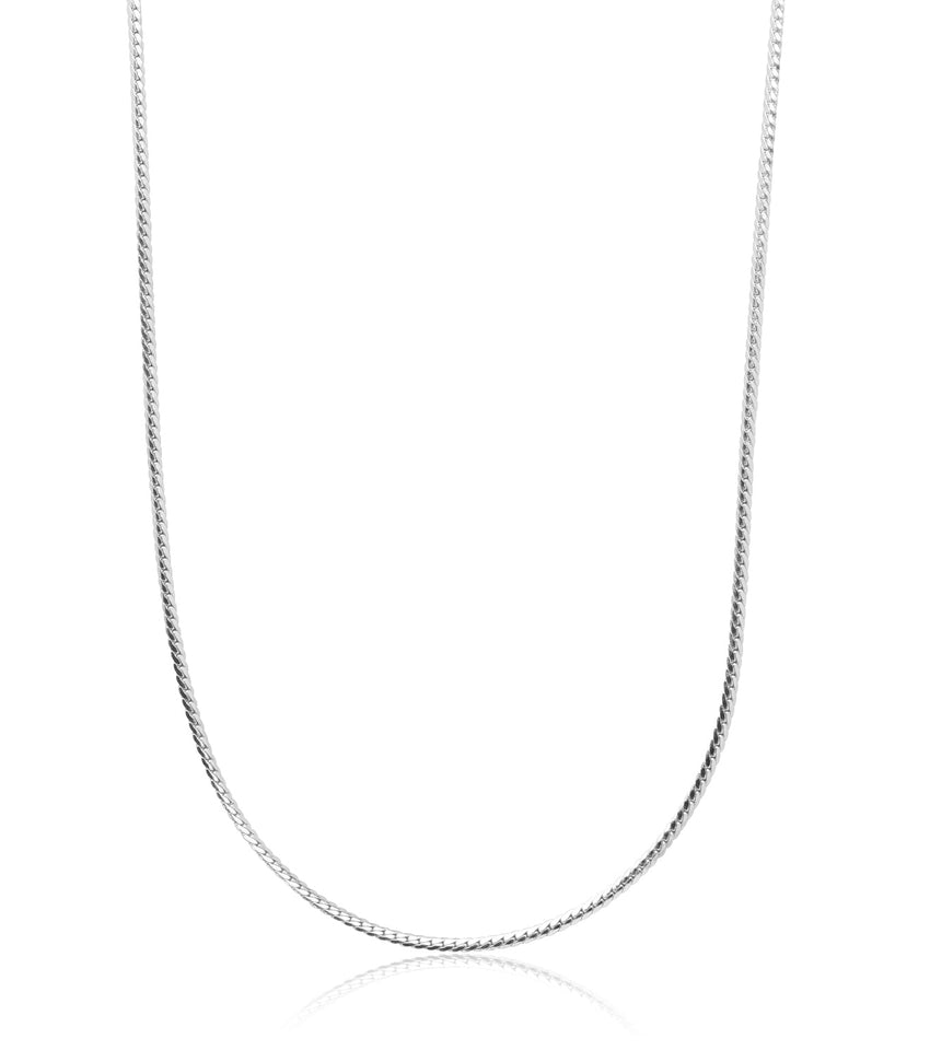 Fine Snake Chain Necklace (Silver)