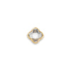 Faceted Birthstone Clover Pendant (Gold)