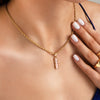 Small Rope Chain Necklace (Gold)