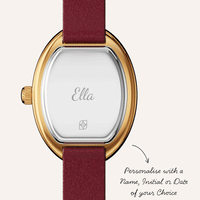 Monroe Burgundy Leather Watch