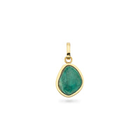 Jade Stone Pendant (Gold)