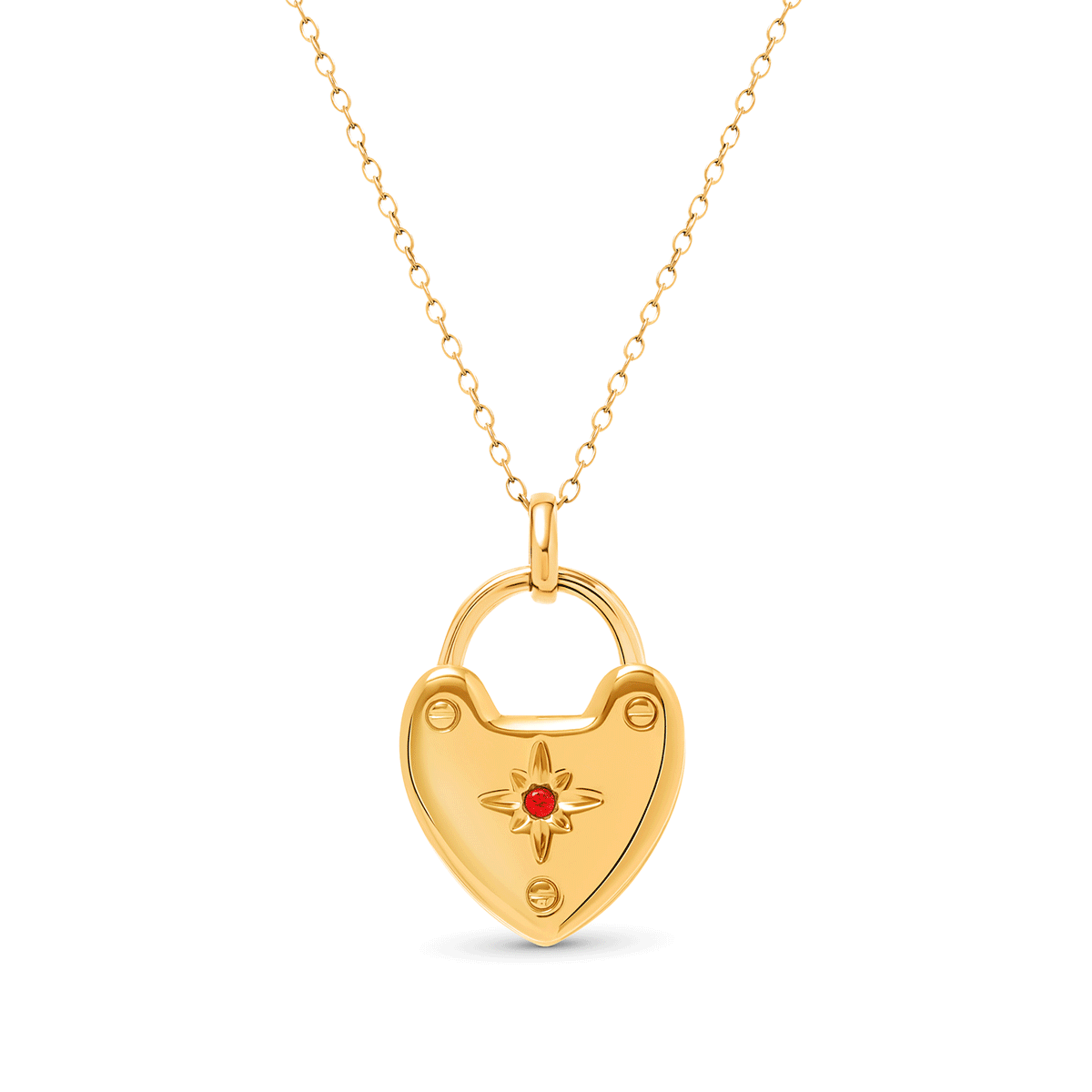 Photo Love Locket Necklace (Gold)